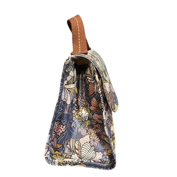 Sakroots floral flap insulated lunch bag box boho carry handle coated canvas - Picture 5 of 6